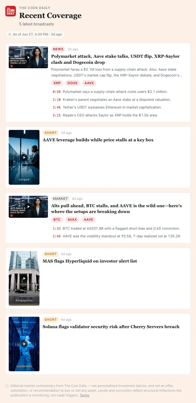 Coverage widget rendered inside an AI assistant chat